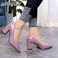 Load image into Gallery viewer, 2020 Women&#39;s High Heels Sexy Bride Party mid Heel Pointed toe Shallow mouth High Heel Shoes Women shoes big size 35-43
